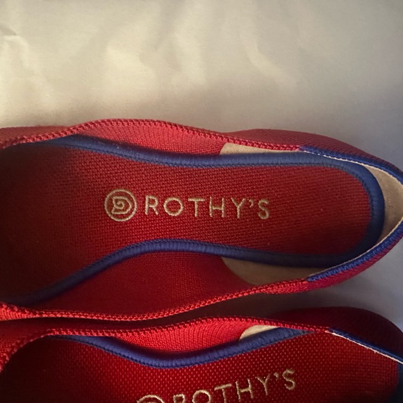 Rothy’s Bright Red The Point Flats - Picture 2 of 4